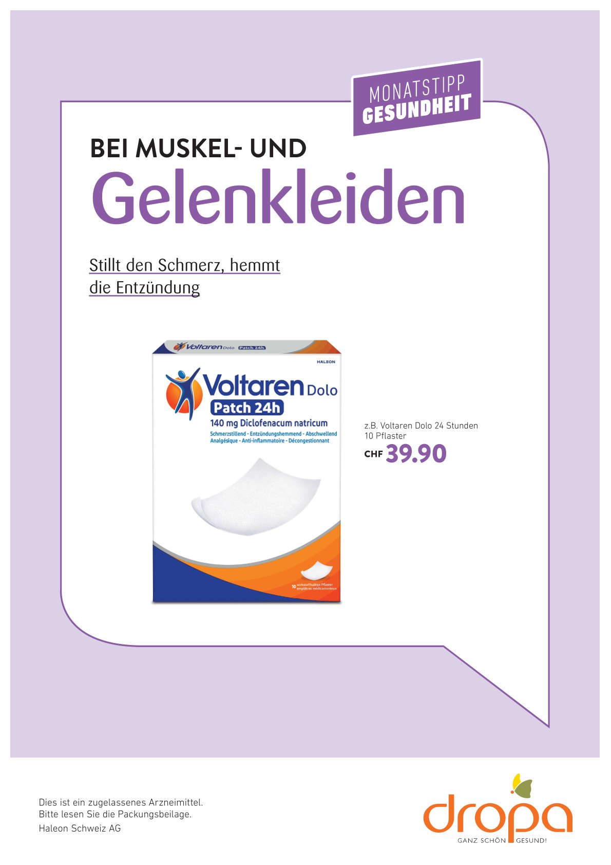 Sommer Voltaren Patch